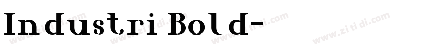 Industri Bold字体转换